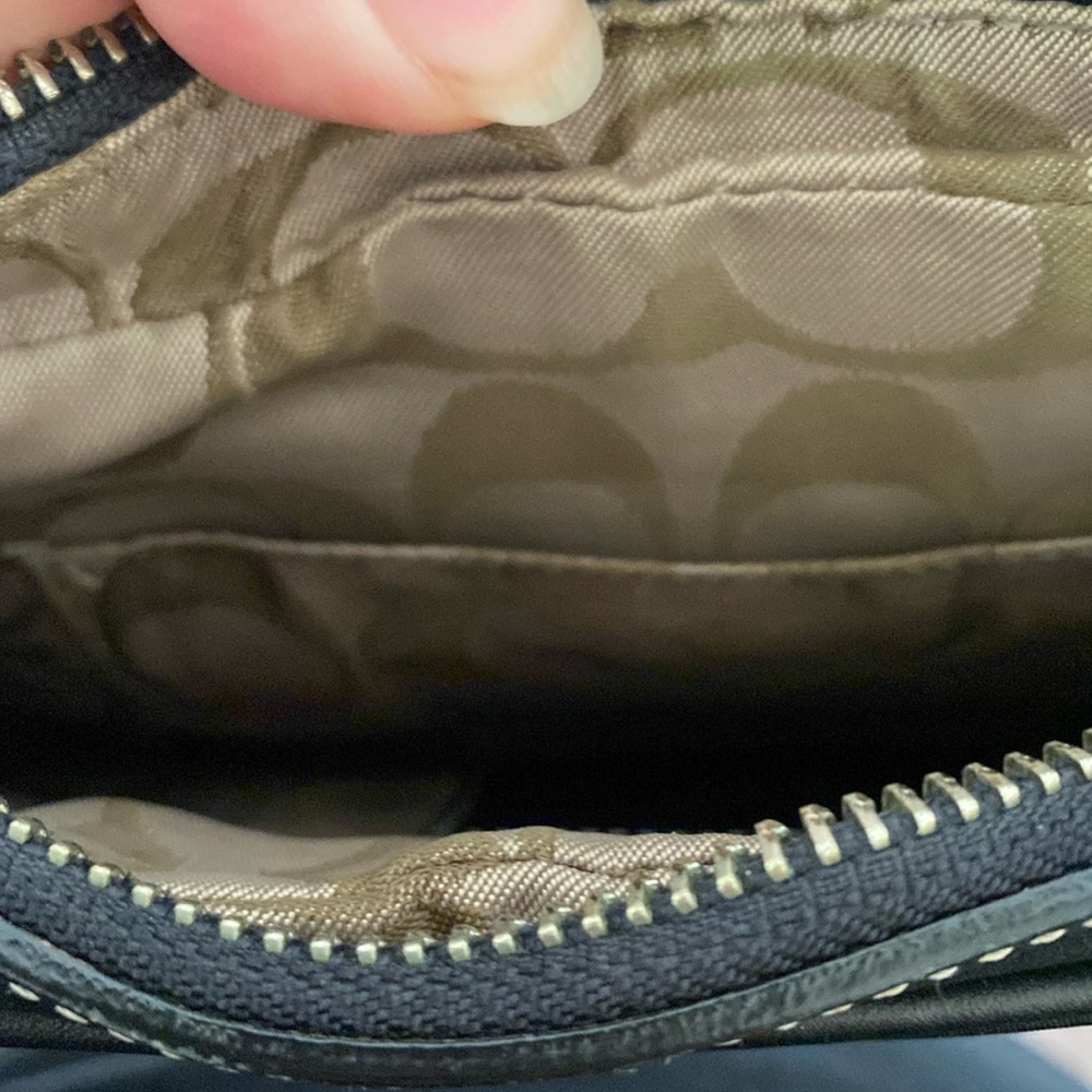 Coach Black Nylon Bag Hobo Vintage Rare Shoulder Handbag Used Y2K - Picture 11 of 12